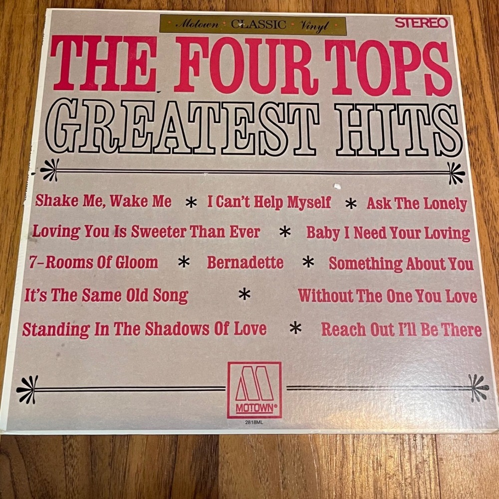 The Four Tops Greatest Hits Vinyl LP Motown Classic 2818ML Soul R&B 12" Record